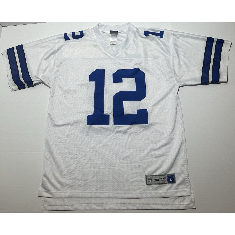 Dallas Cowboys Roger Staubach NFL Proline Vintage Men's Jersey Size Large EUC